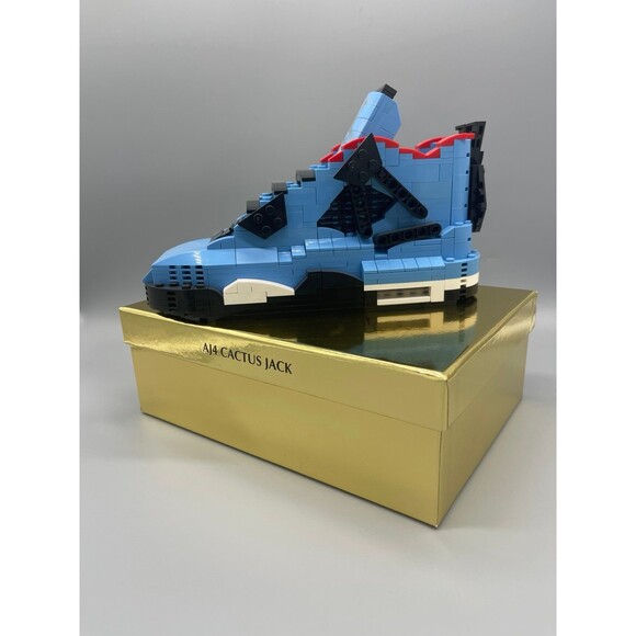 Completed Travis Scott x Air Jordan 4 Retro ‘Cactus Jack’ Kick Brick Set - Picture 3 of 4